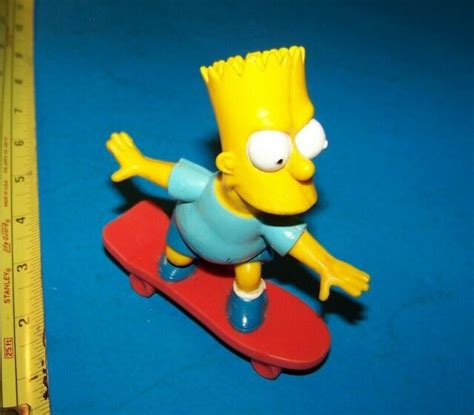 Simpsons Bart Simpson On Skateboard Figure Vintage 1990 Ebay