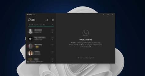 Whatsapp Uwp Beta De Windows 11 Obtiene Otra Característica A Medida