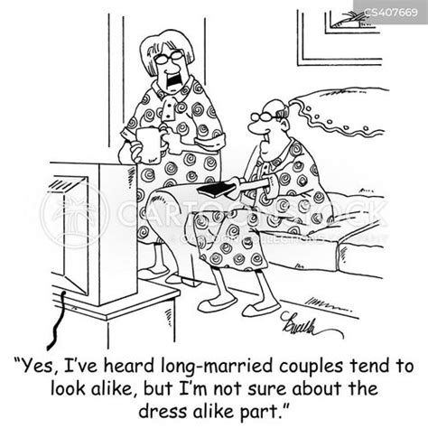Funny Old Married Couple Cartoon