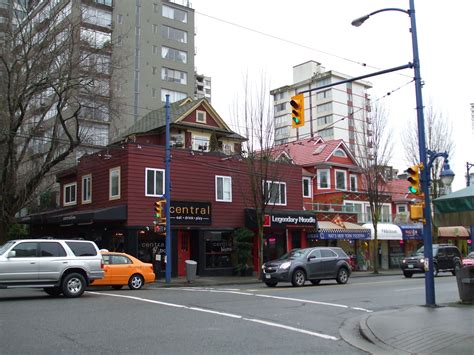 Denman At Comox Streets Vancouver West End Comox West End Street