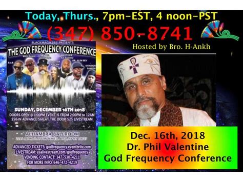 The God Frequency Conference Featuring Dr Phil Valentine 1129 By