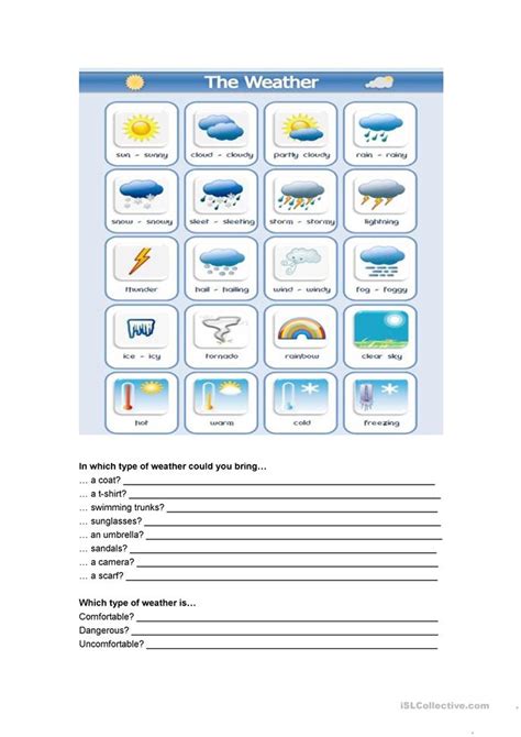 The word tiempo (weather) has many different meanings in spanish, including time, tempo and grammar tense. OPPOSITES worksheet - Free ESL printable worksheets made ...