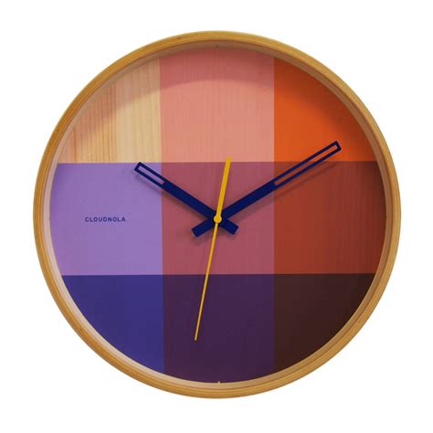 Kitchen Clock Riso Graph Wooden Wall Clock A Nordic Inspired Boho