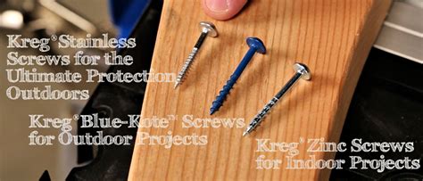 How To Select The Correct Pocket Hole Screw Kreg Tool Company