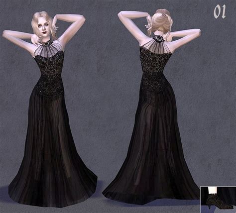 Sims 4 Mods Clothes Sims 4 Clothing Goth Dress Lace Dress Sims 4