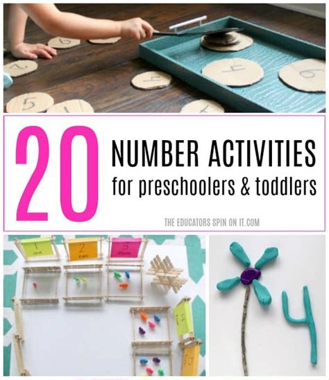 Preschoolers are typically a little older. 20+ Number Activities for Preschoolers and Toddlers