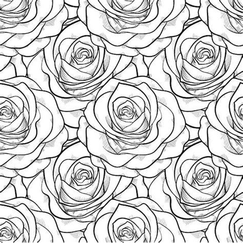 Coloring Page With Roses Rose Coloring Pages Shape Coloring Pages The