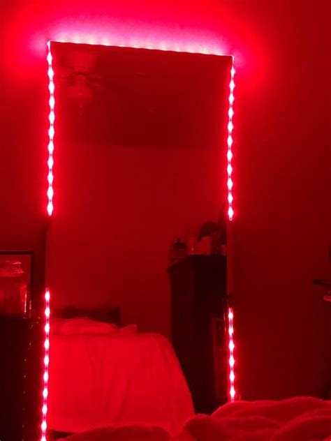 Bedroom Aesthetic Background Red Led Lights | HOMYRACKS