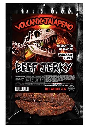 Jurassic Jerky Volcanic Jalapeño Beef Jerky Snack Pack Has A Bite But Will Not