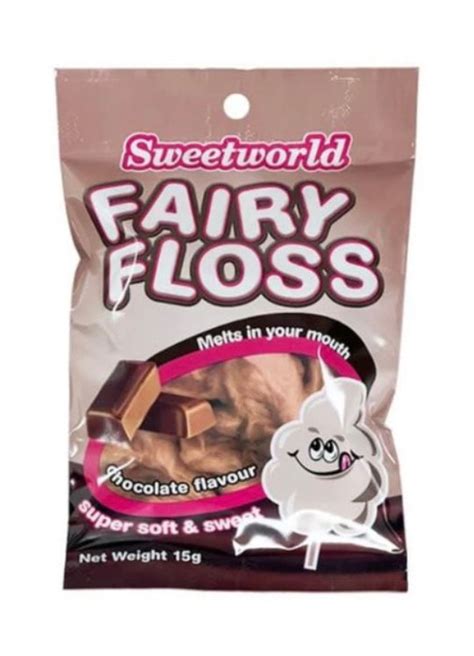 Sweetworld Fairy Floss Chocolate 15g Lotza Lollies Co