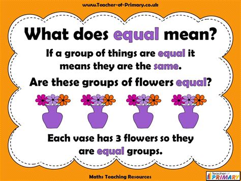 Equal Groups Year 1 Teaching Resources