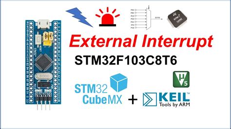STM32F103 3 สอนใชงาน External Interrupt STM32CubeMX Keil uVision