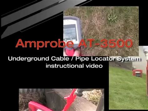 Amprobe At 3500 Underground Pipe Wire And Cable Locator Detector