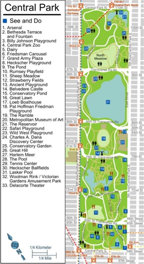 Central Park Nyc Map