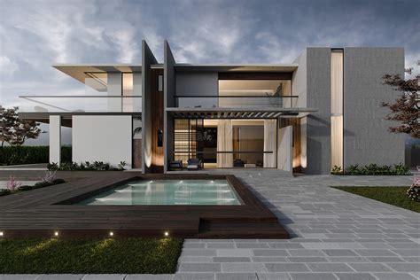 Modern Villa Exterior 3dvisualization Archicgi Cgarchitect
