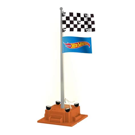 6 85270 Hot Wheels Checked Flagpole Hennings Trains