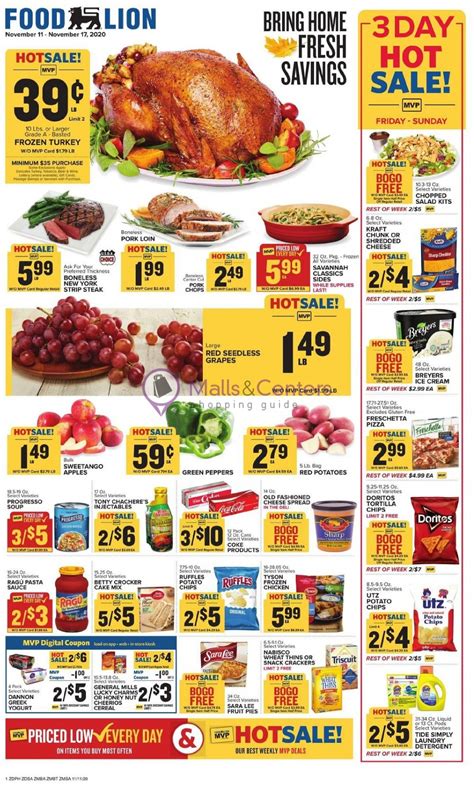 Food Lion Weekly Ad Valid From 11 11 2020 To 11 17 2020 MallsCenters