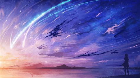 Anime your name kimi no na wa sky wallpaper 幻想的なイラスト. Your Name Anime Landscape Wallpapers - Top Free Your Name ...
