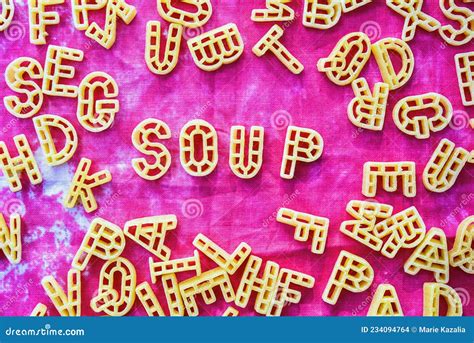 Uncooked Alphabet Letters Pasta Noodles Stock Photo Image Of Shared