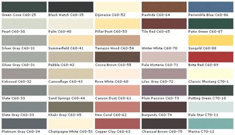 Behr Deck Paint Color Chart