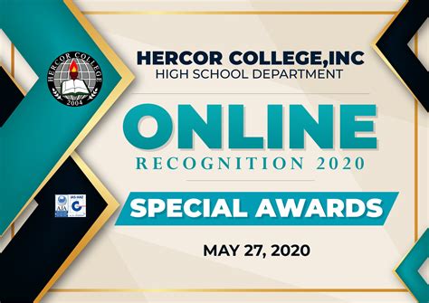 Hercor College High School Online Recognition And Graduation Sy 2019 2020