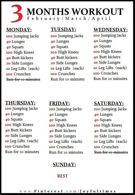 90 Day Workout Plan For Beginners At Home Workoutwalls