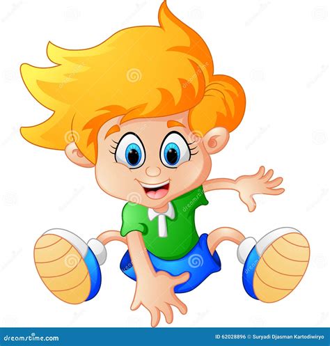 Little Boy Dance Stock Vector Illustration Of Young 62028896