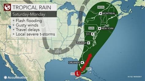 Tropical Disturbance Could Fuel Big Weekend Rain Storm In Nj