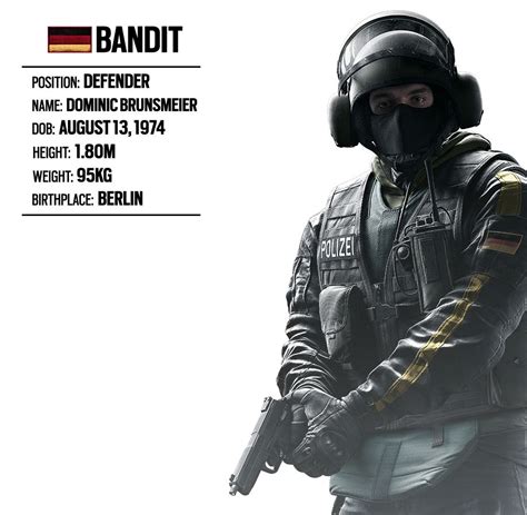 Operator Spotlight 15 Bandit German Unit Rainbow Six