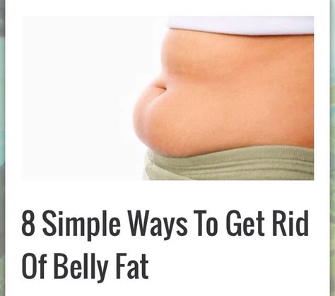 💥 8 Effective Ways To Get Rid Of Belly Fat 💥 Musely