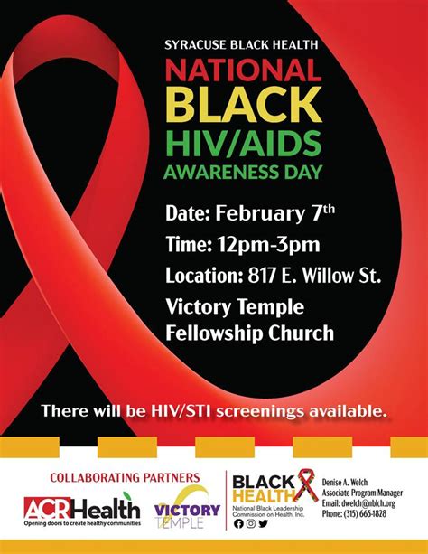 National Black Hiv Aids Awareness Day Acr Health