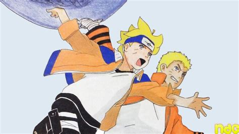 Speed Drawing Naruto And Boruto Uzumaki Doing The Rasengan From Boruto