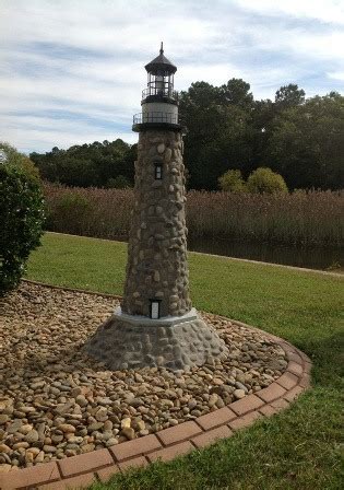 These are the same type of solar lights used on nautical ocean buoys. Custom Lawn Lighthouses. Handcrafted Authentic Replicas.