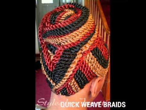 These quick and simple braid styles will elevate your entire look! QUICK WEAVE BRAIDS BONDED BRAIDS GLUE ON BRAIDS - YouTube