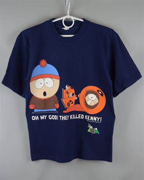 Vintage South Park Oh My Godthey Killed Kenny 1998 T Shirt Liimon Store