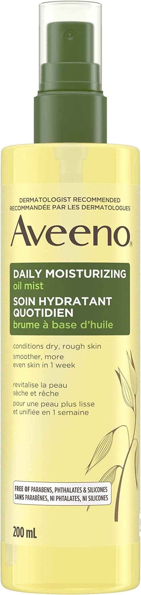 Aveeno Daily Moisturizing Oil Mist Dry Skin Sensitive Skin Oat