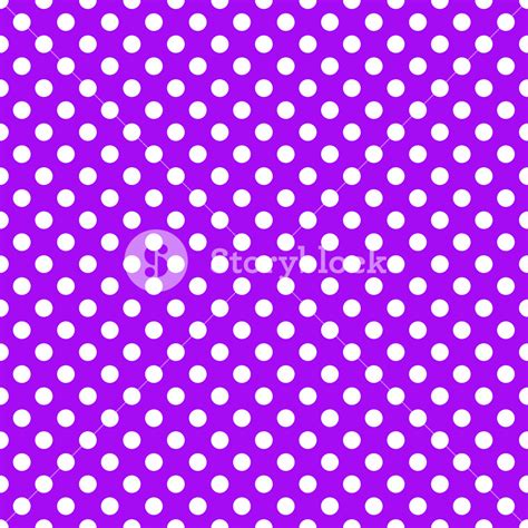 White Polka Dots Pattern On A Purple Background Royalty Free Stock