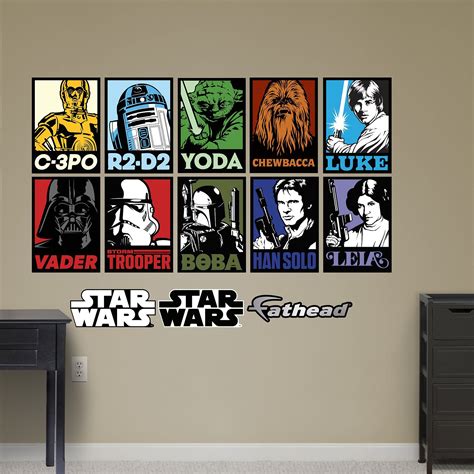 Fathead Portraits Collection X Large Officially Licensed Star Wars Removable Graphics Wall Decal
