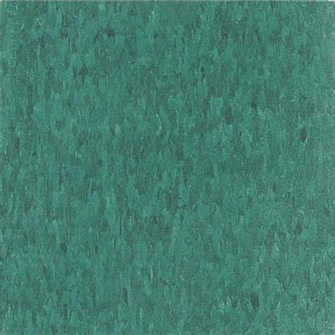 Armstrong Take Home Sample - Imperial Texture VCT Sea Standard Excelon Green Vinyl Tile - 6 in