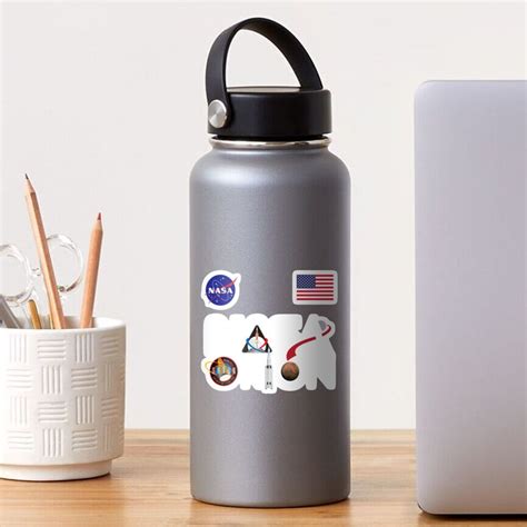 Nasa Artemis Orion Official Logo With Usa Flag Sticker By
