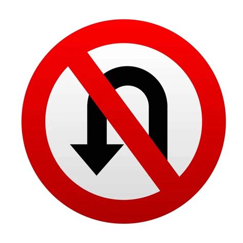 Turn Forbidden Road Sign Stock Vector Image By ©selim123 329787802