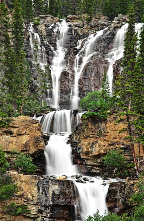 Tangle Creek Falls Jasper National Park Canada2400×3671 Oc