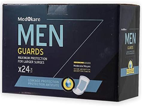 Medokare Incontinence Pads For Men 48pack Discreet Maximum Absorbency