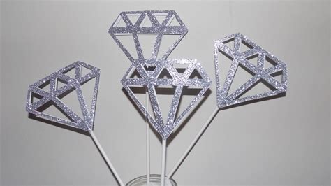 Diamond Party Decoration Diamond Centerpiece Diamond Bridal Etsy