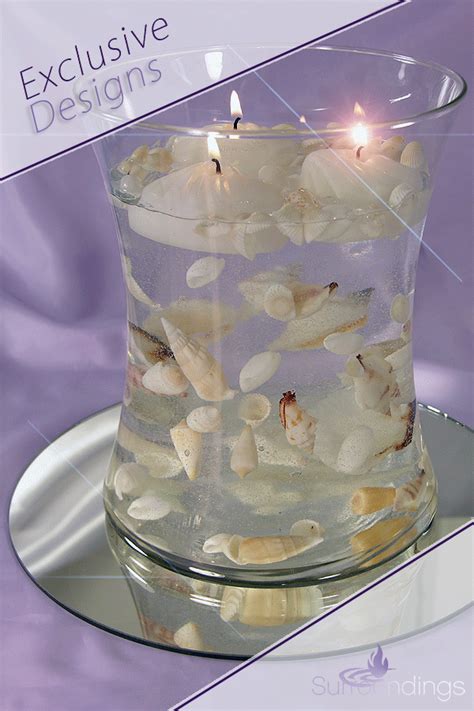 Unique Floating Candle Centerpieces Seashell Centerpieces Star