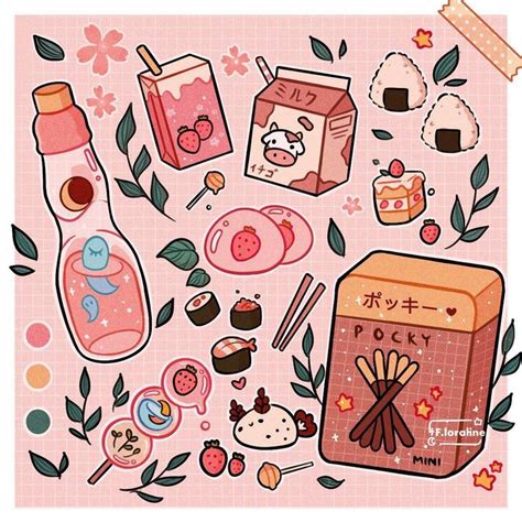 𝑭𝒂𝒍𝒊𝒏𝒆 𝑺𝒂𝒏 on instagram 𝐒𝐰𝐞 kawaii drawings cute kawaii drawings cute food drawings