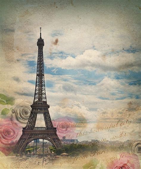 Ooozkken 5x7ft Eiffel Tower Background Bright Theme