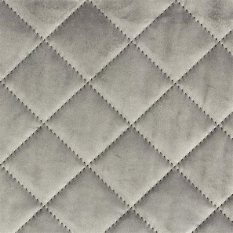 Furnishing And Upholstery Fabric Velvet Quilted Fabric Light Grey