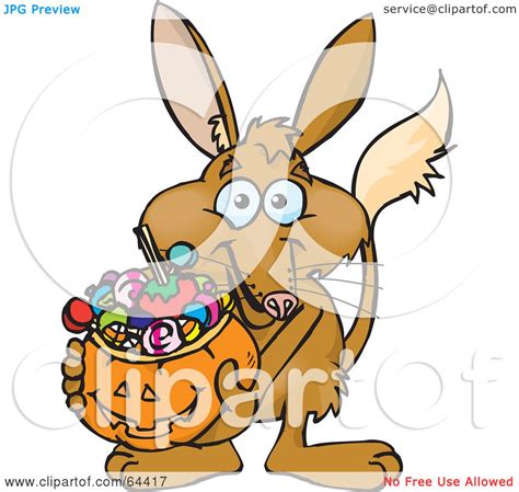 Royalty Free Rf Clipart Illustration Of A Trick Or Treating Bilby