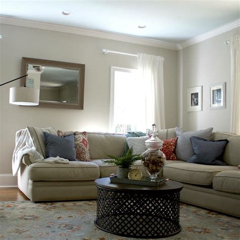 Benjamin Moore Edgecomb Gray Paint Color Scheme Living Room Interiors